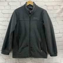 Columbia Sportswear Fleece Jacket Womens Sz L Gray Full Zip - $30.73