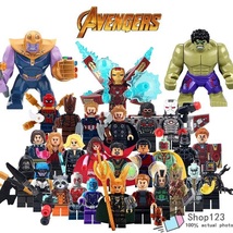 30pcs Avengers Infinity War Minifigures Thanos Rocket Drax Spiderman Iron Man - £41.66 GBP