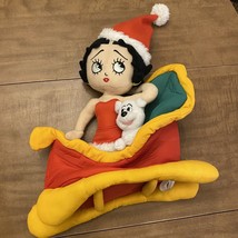 BETTY BOOP Sugarloaf Collection 2009 Merry Christmas Sleigh Ride Plush Doll Dog - £12.55 GBP