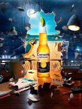 Corona Extra Light Imported Beer Advertising Metal  Sign 8x12in  Coors 33 - $34.72 CAD