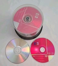 Lot of 54 Open DVD-R 16X 4.7GB/120Min Blank Media Disc&#39;s Memorex And HP ... - $14.73