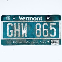 2018 United States Vermont Green Mountain Passenger License Plate GHW 865 - $336.54 MXN
