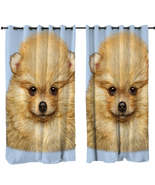 Cute Animal Art Pomeranian Puppy Dog Curtain - $1,085.34 MXN+