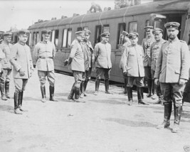 Prussian General Otto von Emmich and staff Galicia 1914 World War I 8x10... - $8.81