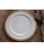 ANTIQUE ROYAL DOULTON 8&quot; SALAD PLATE WHITE &amp; ENCRUSTED BAND PINK MARK - $6.72 CAD