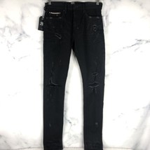 Prps Cayenne Fit Distressed Super Skinny Jeans Mens Size 30 Stretch Black - $98.95