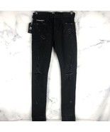 Prps Cayenne Fit Distressed Super Skinny Jeans Mens Size 30 Stretch Black - $1,903.87 MXN