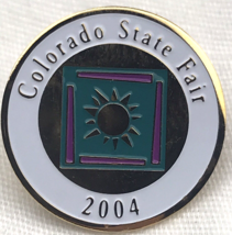 Colorado State Fair Pin 2004 Gold Tone Enamel - £9.40 GBP