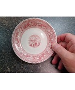 Vtg 1965 Royal Ironstone Memory Lane Red &amp; White Saucer 6” Replacement - $92.98 MXN