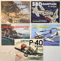 Lot of 5 SQUADRON SIGNAL In Action US World War II Combat Aircraft Books - £26.05 GBP