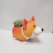 Corgi Dog Planter, Succulent Planter, Air Plant Holder, Resin Animal Plant Pot image 7