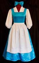 Princess Belle Provincial Village Cosplay Costume Belle maid Dress Kids ... - $76.00
