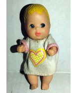 Vintage Barbie Baby Krissy Blonde Hair 1973 Doll 3 inch by Mattel - $7.60