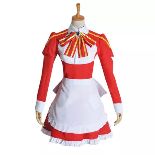 Sword Art Online Lisbeth Maid Cosplay Costume Halloween Outfit Women Cos... - $70.50