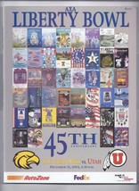 2003 Liberty Bowl Game Program Southern Miss Utah - $52.58