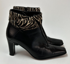 J. Renee Heel Ankle Boots black Booties Womens size 7 - $29.00