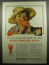 1932 Heinz Tomato Juice Ad - Ever eat a tomato right off the vine? - £14.81 GBP