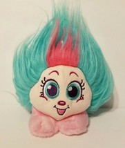 Zuru Shnooks SHAZAM Plush Stuffed Toy 5&quot; Troll Doll Pink &amp; Turquoise Hair - £7.84 GBP