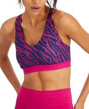 $25 Id Ideology Womens Cheetah Print Strappy Low Impact Sports Bra Purpl... - $14.25