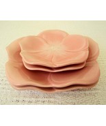 Princess House &quot;Inspired Classics&quot; Pink Petal Plates-2 Salad and 2 Dinne... - $1,128.50 MXN