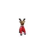 Holiday Time Plush Reindeer Christmas Inflatable Lights Up Yard Decor 6 ... - £46.79 GBP