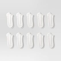 Women&#39;s 10pk Low Cut Socks - Dealworthy™ White 4-10 - $12.99