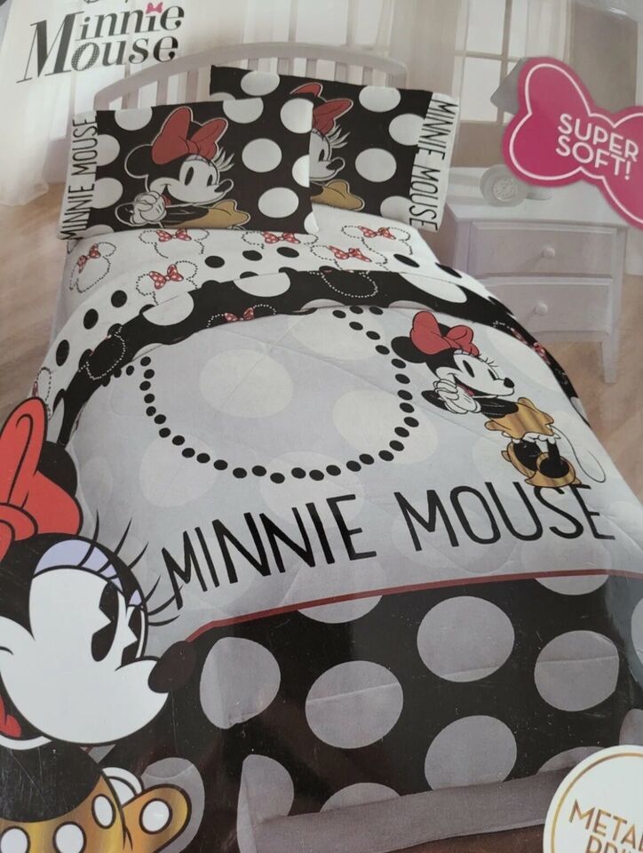 Jay Franco & Sons Disney Minnie Mouse Twin Comforter Microfiber Disney Metallic - $37.24