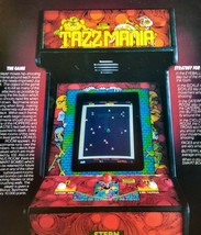 Tazzmania Arcade Flyer Original Video Game Vintage Retro Promo 1982 Taz Devil - £33.50 GBP