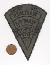Realtrain Efftrain Patch-SCOPES FOX-Kinton Ari Catb Tradoc-Green-vtg-Military - £14.66 GBP
