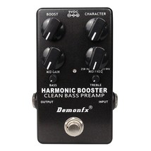 Demonfx Harmonic Booster Clean Bass Guitar Pre-amp Pedal - £47.38 GBP