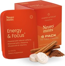 Neuro Mints-Energy and Focus- 6 packs of 12 (72 pcs) exp 12/2024 - £27.23 GBP
