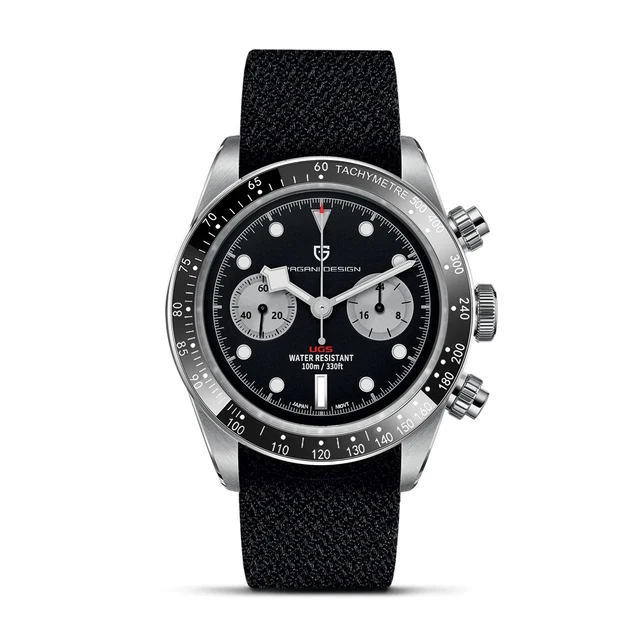 New BB Panda Retro Sport Chronograph Luxury Quartz Watch For Men Sapphir... - £110.86 GBP