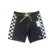 Quiksilver Original Arch 18&quot; Board Shorts Swim Trunks Black/White Size 31 - $22.28
