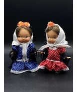 Lot 2 Munecas Famosa Dancer Doll 6”Spain Side Eye Look Flamenco Dress - $17.81