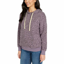 Buffalo Women&#39;s Super Soft Hoody Pullover Size: S, Color: Iris Leopard - $29.99