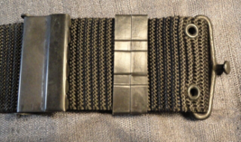 ORIGINAL VIETNAM WAR ERA BLACK PISTOL BELT BLACK OPERATIONS WEB BELT LAR... - $25.53