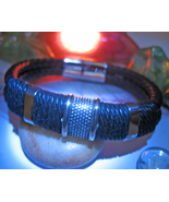 Haunted BRACELET PROTECTION AGAINST CURSES MAGICK 925  LEATHER WITCH Cas... - $99.77