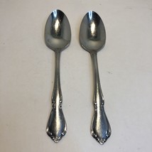 2 Teaspoons Chateau Oneida Craft Deluxe Stainless Flatware 6&quot; - $12.86