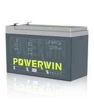 POWERWIN 12V 10Ah Lithium LiFePO4 Battery 4000+ Deep Cycle Battery Built-in BMS  - £39.88 GBP+