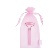 Mary Kay Rose Quartz Facial Roller Pink Massager Tool New in Gift Bag - $11.88