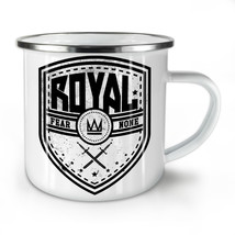 Royal Fear Crown Slogan NEW Enamel Tea Mug 10 oz | Wellcoda - $22.74