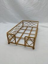 Gold Colored Trinket Basket Tray 9&quot; X 5&quot; X 2 3/4&quot; - $24.97 CAD
