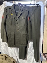 WW2 USMC Corporal Dress Uniform Authentic Rare Dated 1942 NAMED - £140.12 GBP