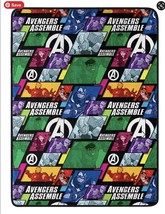 Marvel Avengers Kids Super Plush Throw Blanket 46&quot; x 60&quot; Soft &amp; Cozy New - £21.19 GBP