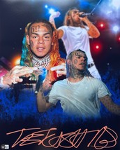 Tekashi 6ix9ine Signé En Orange 16x20 Collage Bas - £113.73 GBP