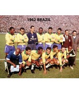 1962 BRAZIL 8X10 TEAM PHOTO SOCCER PICTURE WORLD CUP CHAMPS - $4.94