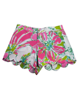 Lilly Pulitzer Buttercup Shorts 0 Flamingo Pink Don’t Give a Cluck Womens - $39.73