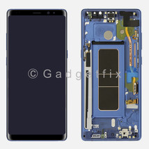 Blue Oled Display Lcd Touch Screen Digitizer Frame For Samsung Galaxy Note 8 Us - £180.74 GBP
