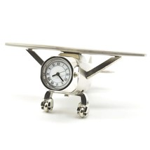 Aeroplane Show Pieces Table Clock Used for Home Office Desk Decoration Gift - £24.52 GBP