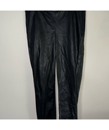 Ann Taylor Faux Leather Black Pants 10 - $37.24